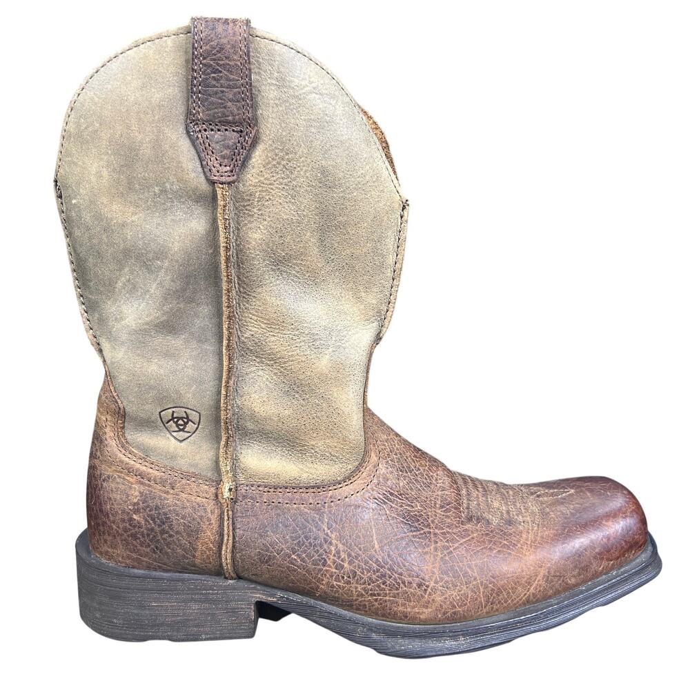 Ariat Men’s Rambler Distressed Brown Leather Cowboy Boots Men’s 10.5 D